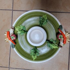 Arnart 5th avenue garden harvest serving plate